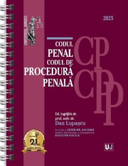 Codul penal si Codul de procedura penala Ianuarie 2025 Ed. Spiralata