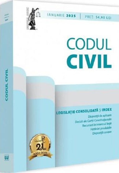 Codul civil Ianuarie 2025