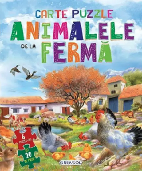 Carte puzzle - Animalele de la ferma