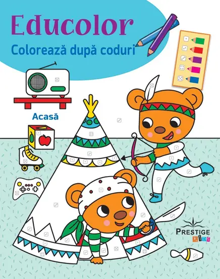 Educolor: Acasa. Coloreaza dupa coduri