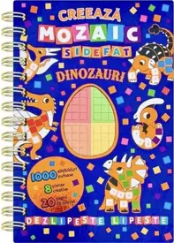 Creeaza mozaic sidefat. Dinozauri