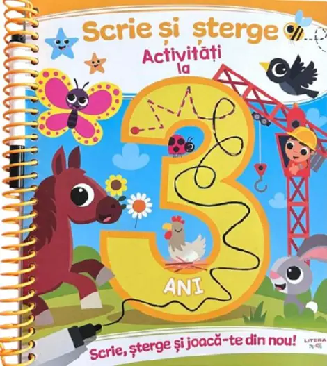 Scrie si sterge. Activitati la 3 ani