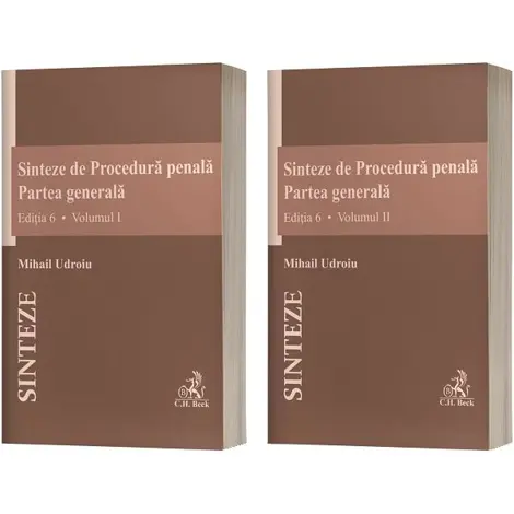 Sinteze de Procedura penala. Partea generala Vol.1 + Vol.2 Ed.6