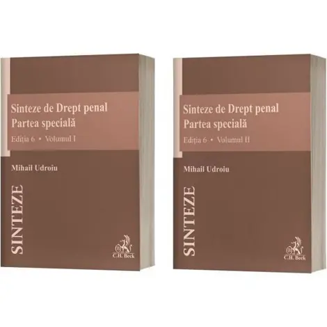 Sinteze de Drept penal. Partea speciala Vol.1 + Vol.2 Ed.6