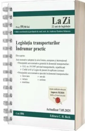 Legislatia transporturilor. Actualizat la 07. 05. 2025