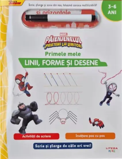 Marvel. Paienjenelul si prietenii lui uimitori. Primele mele linii, forme si desene