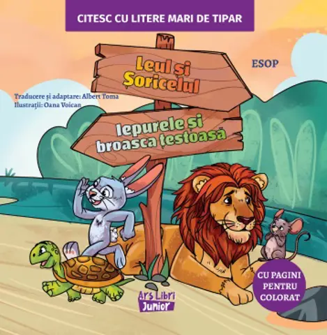 Leul si soricelul. Iepurele si broasca testoasa