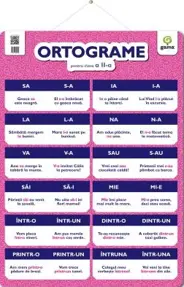 ORTOGRAME pentru clasa a II-a. Poster
