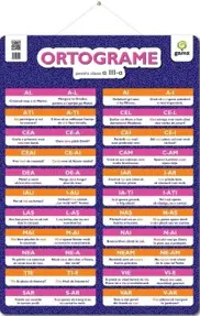 ORTOGRAME pentru clasa a III-a. Poster