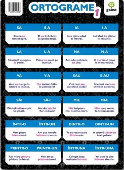 Vezi detalii pentru Ortograme 1 A4. Poster