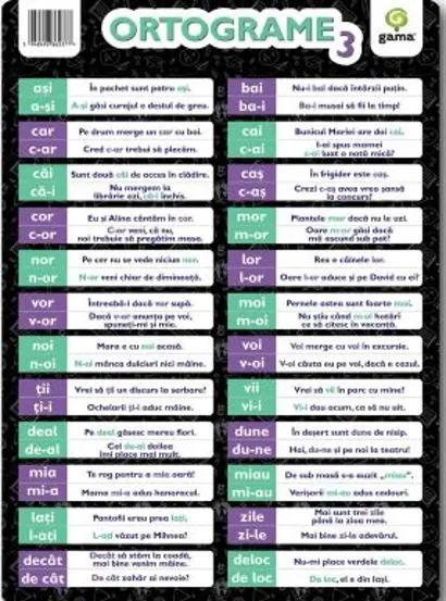 Ortograme 3 A4. Poster
