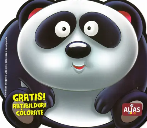 Ursul panda. Abtibilduri colorate
