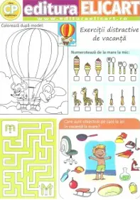 Tabla de joc – Jocul vacantei – clasa pregatitoare