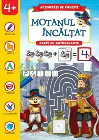 Activitati de poveste. Motanul incaltat. Carte cu autocolante