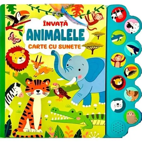 Invata animalele. Carte cu sunete