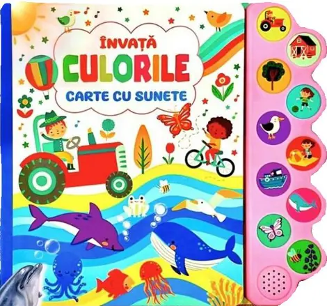 Invata culorile. Carte cu sunete