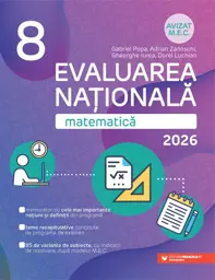 Matematică. Evaluare Națională 2026. Clasa a VIII-a
