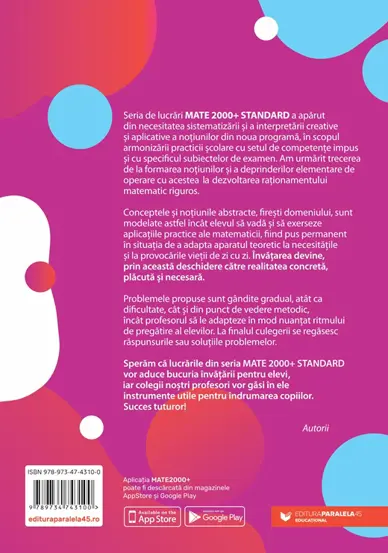 Matematica. Algebra, geometrie. Clasa a VIII-a. Mate 2000 – Standard