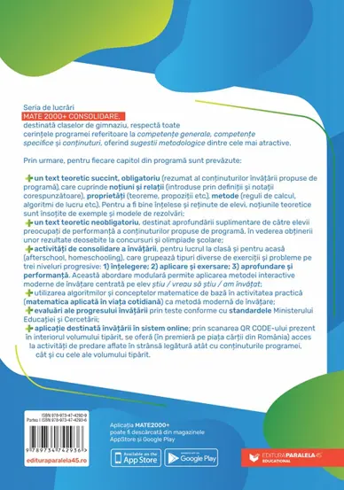 Matematica. Algebra, geometrie. Clasa a VII-a, partea I. Mate 2000 – Consolidare