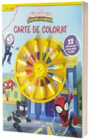 Marvel. Paienjenelul si prietenii lui uimitori. Carte de colorat. 12 creioane mici pentru maini de pitici
