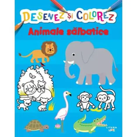 Desenez si colorez. Animale salbatice