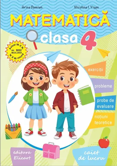 Matematica. Caiet de lucru clasa a 4-a (2025)