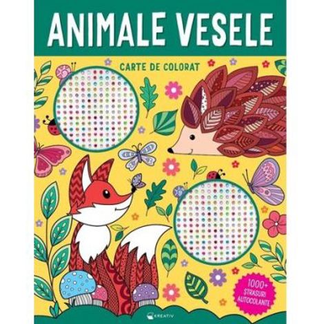 Animale vesele – 1000+ ștrasuri autocolante