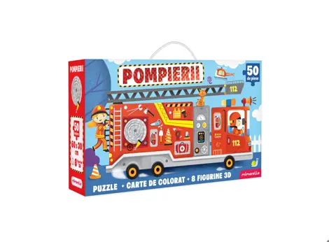 Joc educativ - Puzzle Mimorello - Pompierii