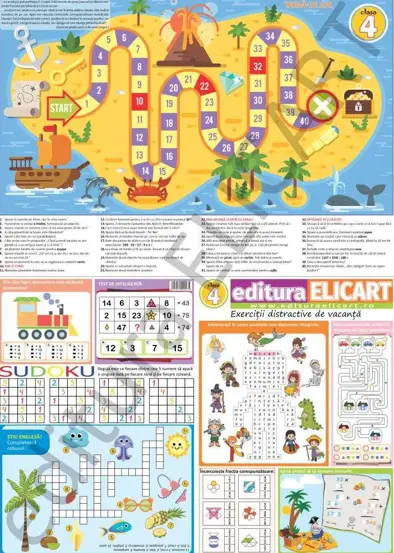Tabla de joc – Jocul vacantei – clasa a IV-a