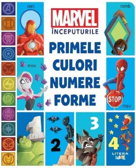 Primele culori numere forme: Marvel. Inceputurile