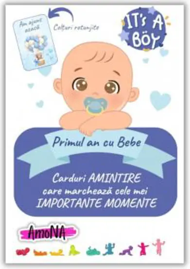 Cartonase "Primul an cu Bebe" - Baietel (resigilat)
