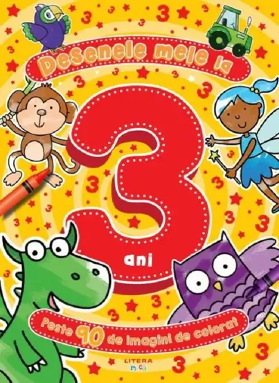 Desenele mele la 3 ani. Peste 90 de imagini de colorat