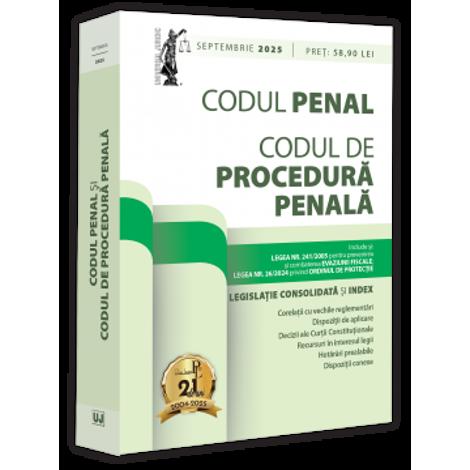 Codul penal și Codul de procedura penala: septembrie 2025