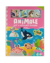 Animale. Carte cu autocolante senzoriale