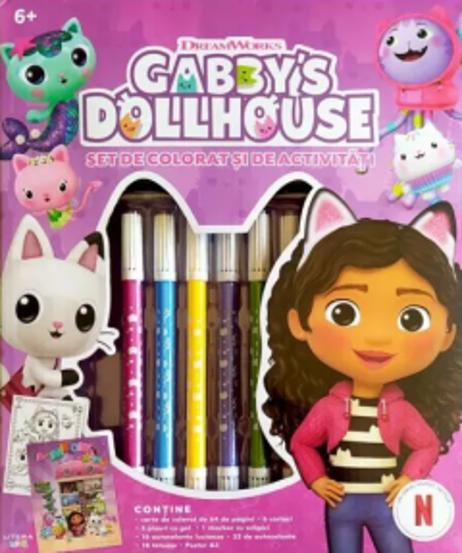 Gabby\'s Dollhouse. Set de colorat si de activitati