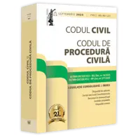 Codul civil si Codul de procedura civila: septembrie 2025. Editie tiparita pe hartie alba
