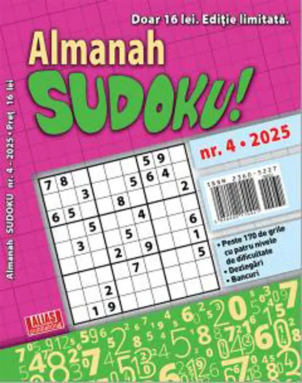 Almanah sudoku nr. 4/2025