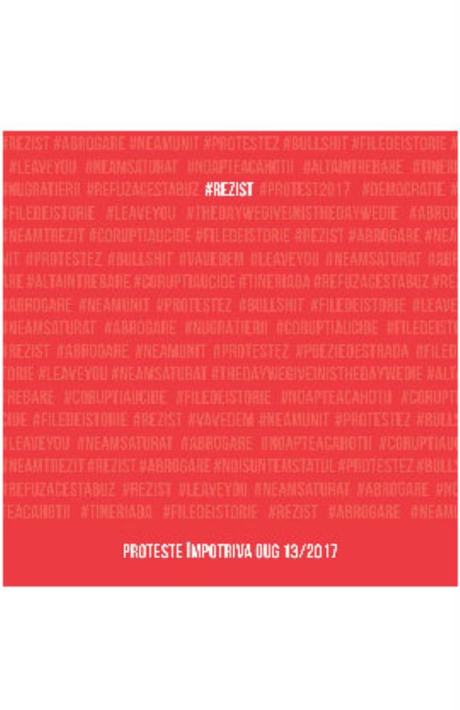 #rezist. Proteste impotriva OUG 13/2017 Reduceri Mari Aici #rezist. Bookzone
