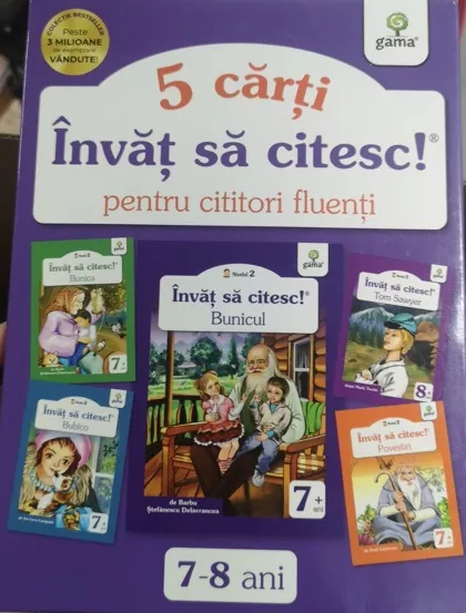 Pachet "Invat sa citesc pentru cititori fluenti 1" - 7-8 ani