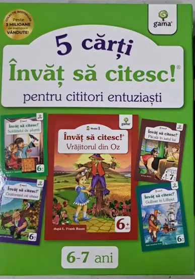 Pachet "Invat sa citesc pentru cititori entuziasti 4" - 6-7 ani