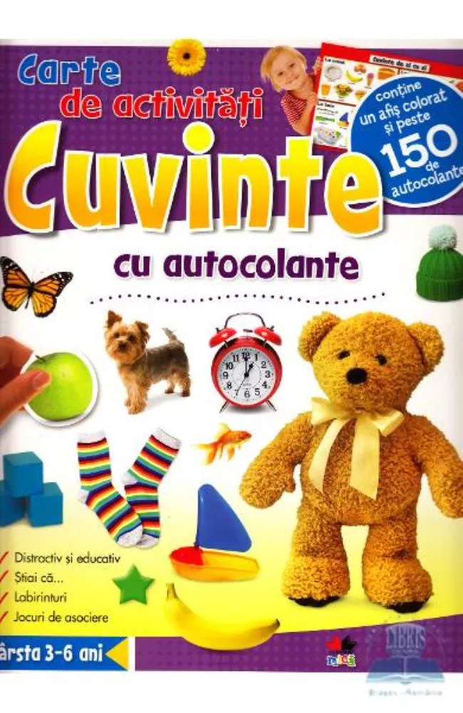 Cuvinte - Carte de activitati cu autocolante 
