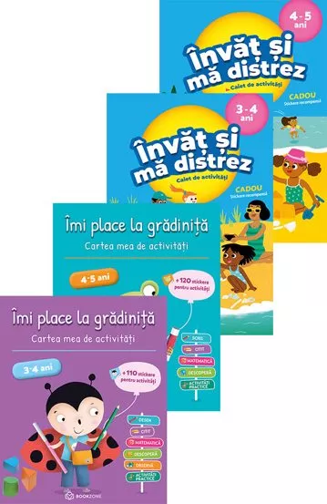 Imi place la gradinita + Invat si ma distrez (3-4 ani, 4-5 ani)