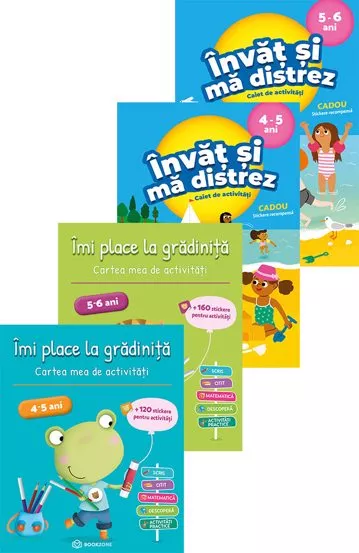 Imi place la gradinita + Invat si ma distrez (4-5 ani, 5-6 ani)