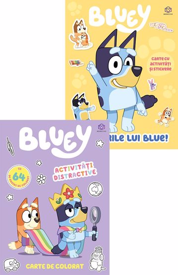 Bluey – Aventurile lui Bluey + Carte de colorat Bookzone poza bestsellers.ro