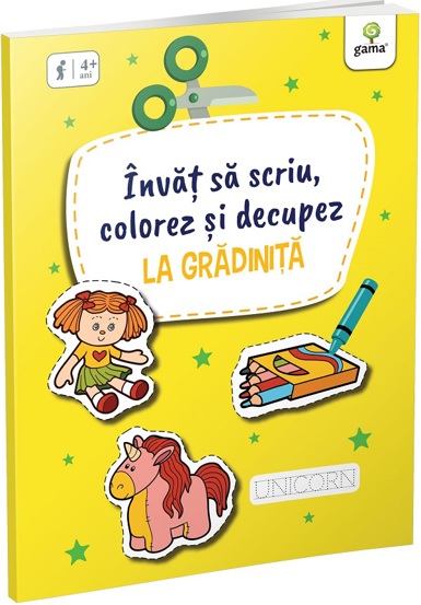 Învăț să scriu colorez și decupez la Grădiniță