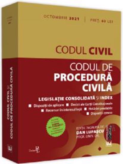 Codul civil si Codul de procedura civila: Octombrie 2021 2021 poza 2022