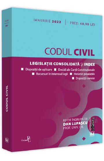 Codul civil: Ianuarie 2022 bookzone.ro