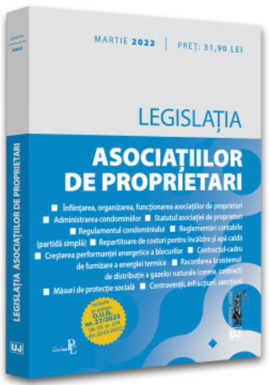 Legislatia asociatiilor de proprietari: Martie 2022 bookzone.ro