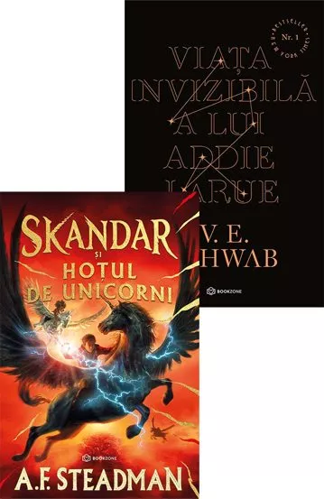 Skandar si hotul de unicorni - Hardcover + Viata invizibila a lui Addie LaRue