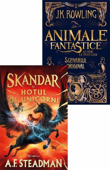 Vezi detalii pentru Skandar și hoțul de unicorni - Hardcover + Animale fantastice și unde le poți găsi 